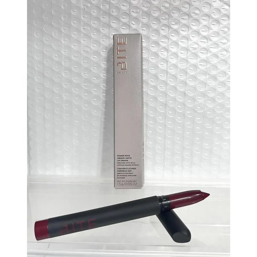 Bite Beauty Lip Crayon Power Move Creamy Matte -BRANDY Full Size DISCONTINUED